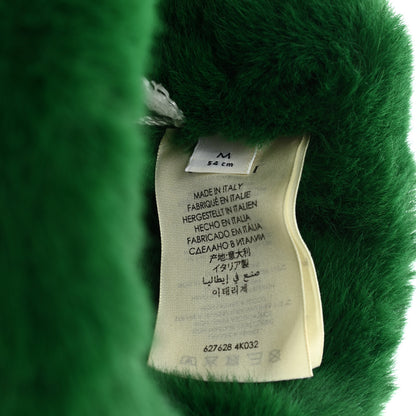 Gucci Faux Fur Web Headband M 54cm Green Red 4 of 5