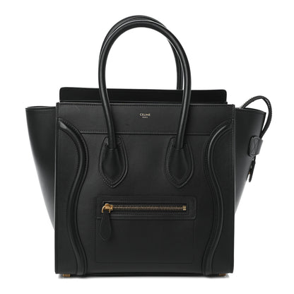 Celine Smooth Calfskin Micro Luggage Black 1 of 9