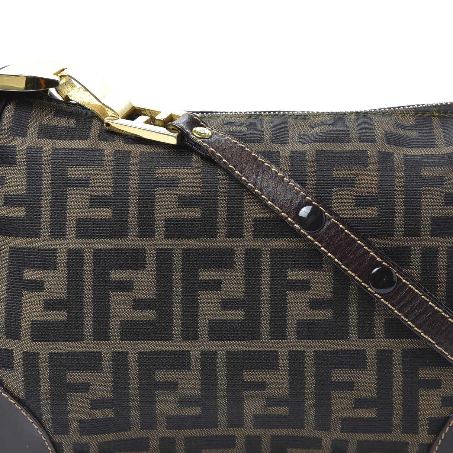 Fendi Zucca Shoulder Bag Tobacco 10 of 10