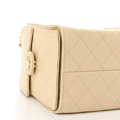 Chanel Caviar Quilted Small Chanel 25 Handbag Light Beige 9 of 10