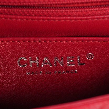 Chanel Caviar Quilted Mini Square Flap Red 7 of 7