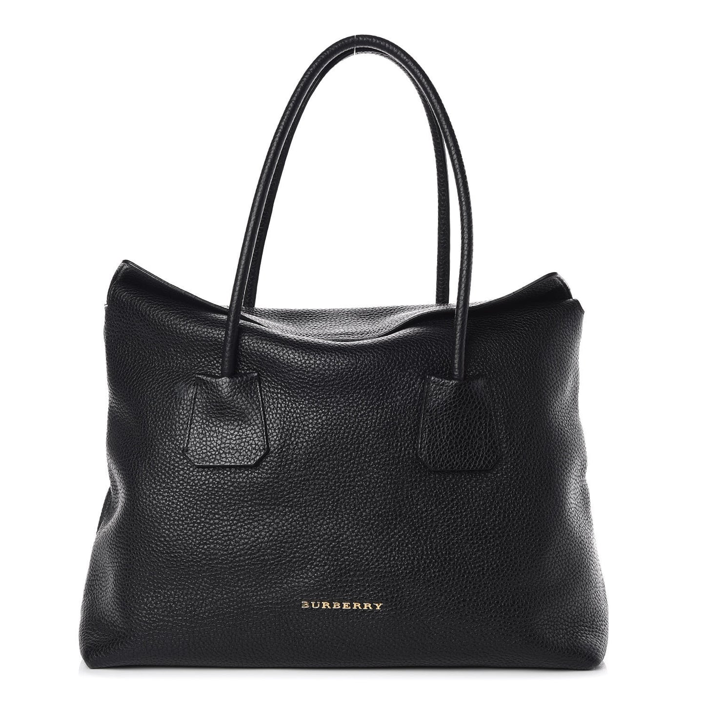 London Grainy Calfskin Medium Baynard Tote Black