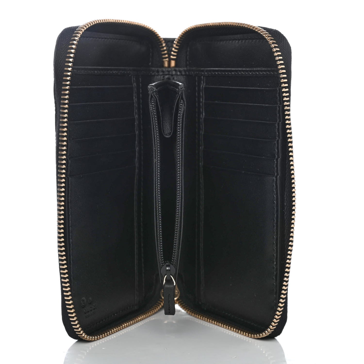 Gucci Soft Microguccissima Zip Around Organizer Wallet Black 4 of 4