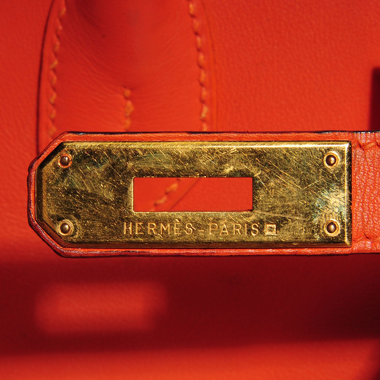 Hermes Gulliver Birkin 35 Orange 16 of 27