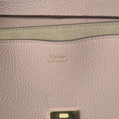 Chloe Grained Lambskin Drew Shoulder Bag Cement Pink 6 of 14