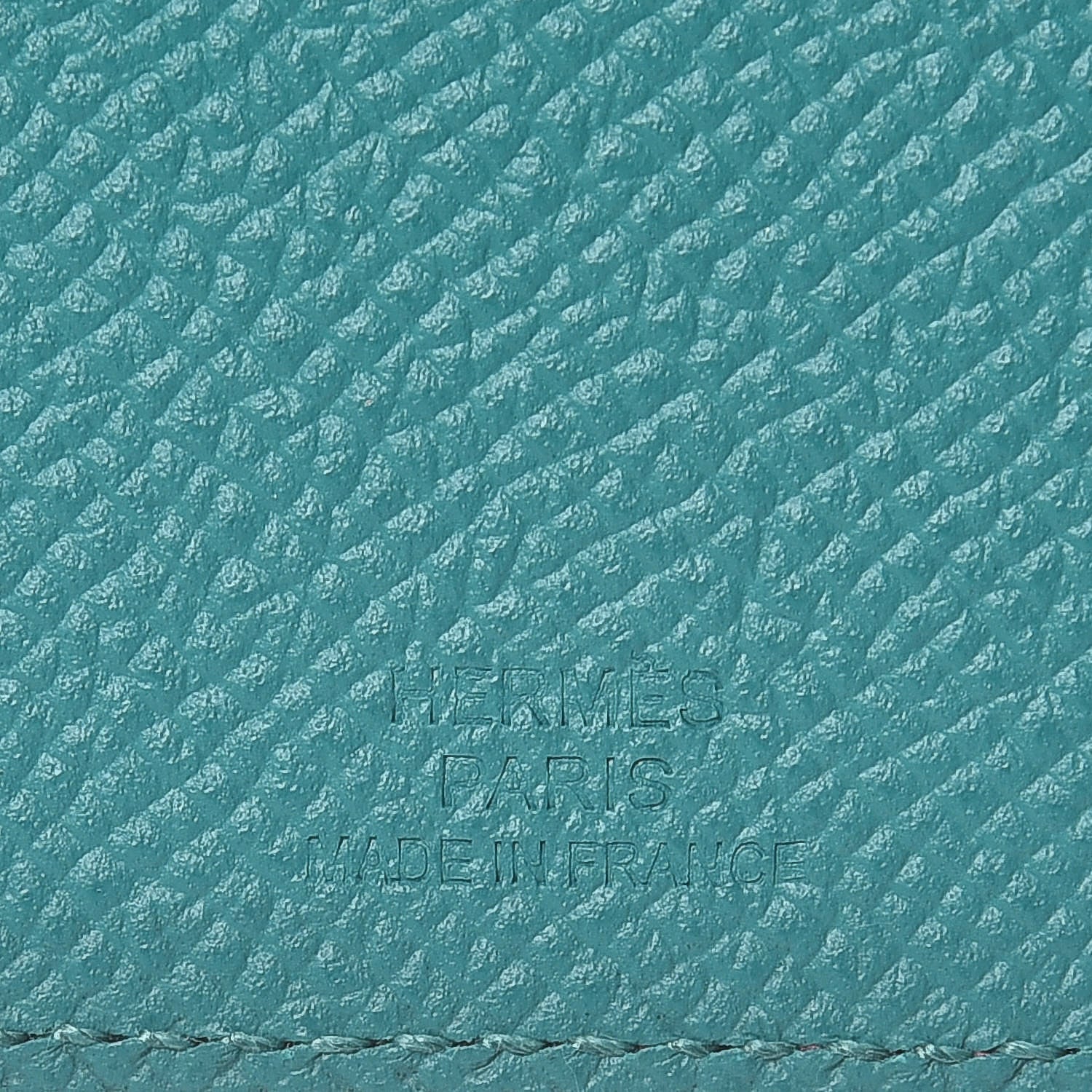 Hermes Epsom Tarmac PM Passport Holder Bleu Paon 7 of 7