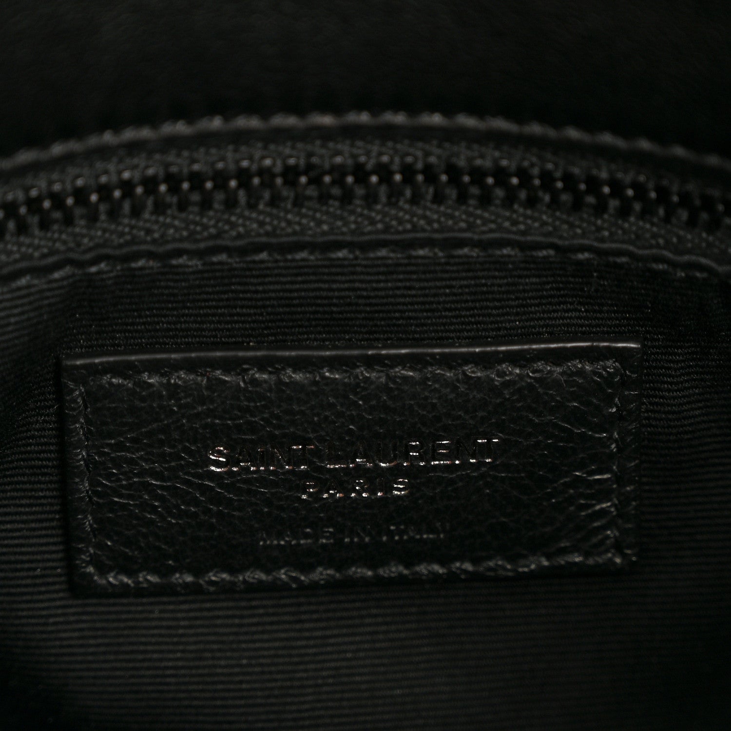 Saint Laurent Lambskin Quilted Monogram Monochrome Small Loulou Puffer Chain Satchel Black 7 of 15