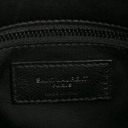 Saint Laurent Lambskin Quilted Monogram Monochrome Small Loulou Puffer Chain Satchel Black 7 of 15