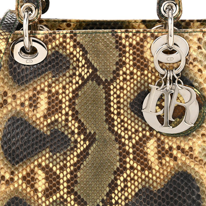 Christian Dior Snakeskin Medium Lady Dior Brown Multicolor 8 of 10