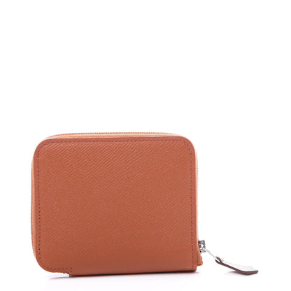 Hermes Epsom Silk'in Compact Wallet Terre Battue 1 of 8