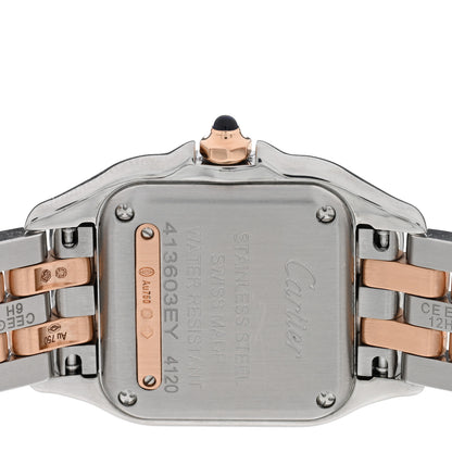 Cartier Stainless Steel 18K Pink Gold Diamond 22mm Panthere Quartz Watch 4 of 4
