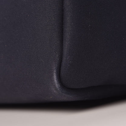 Hermes Toile Vache Calfskin Herbag PM 30 Navy Bleu Natural 22 of 25
