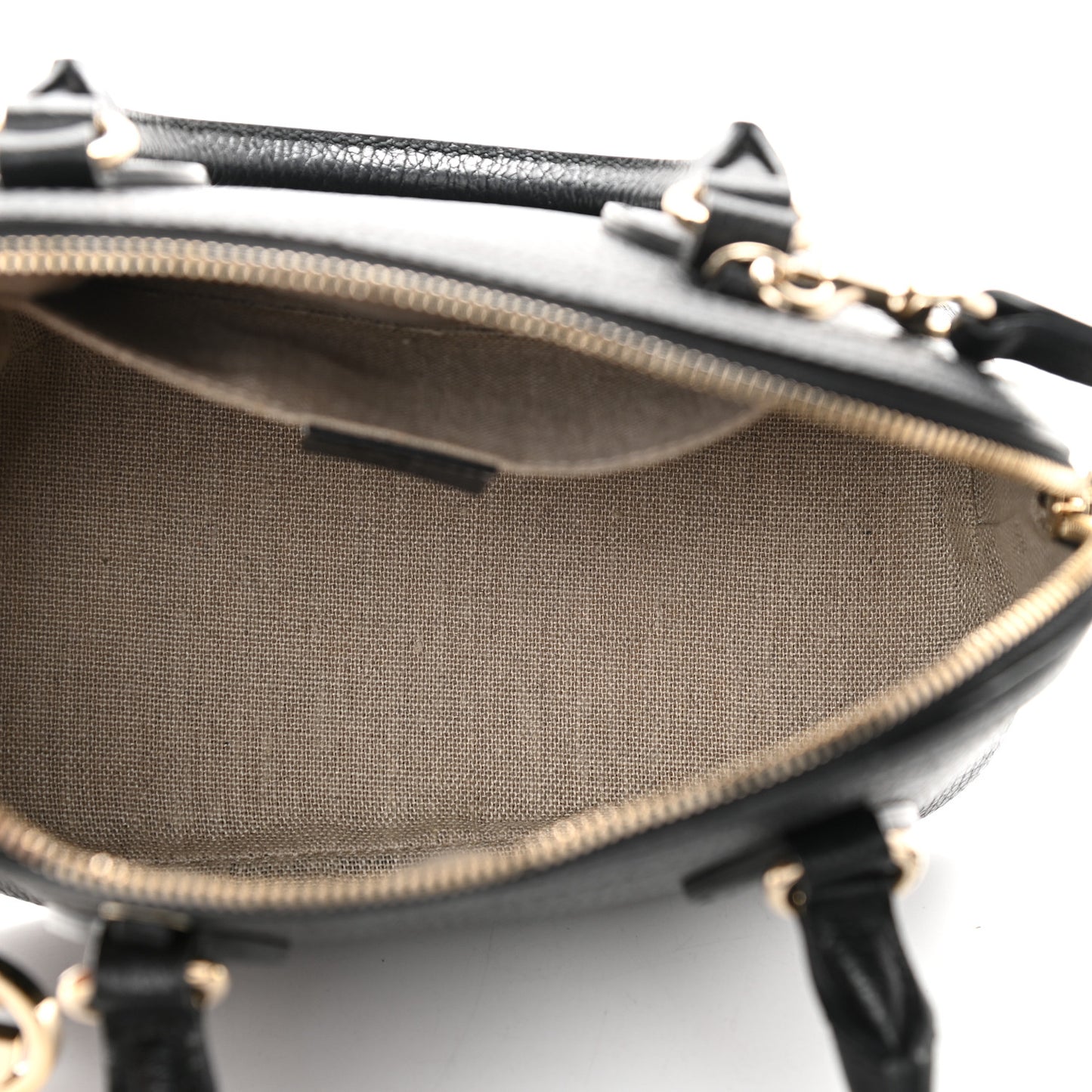 Dollar Calfskin Small GG Charm Dome Bag Black