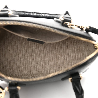 Gucci Dollar Calfskin Small GG Charm Dome Bag Black 5 of 10