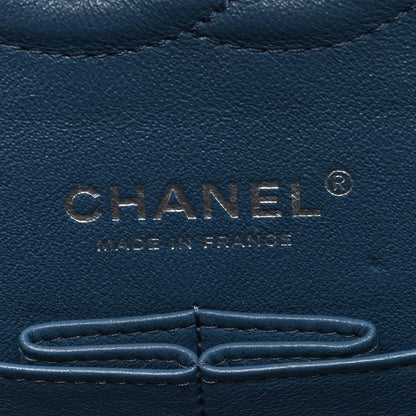 Chanel Caviar Quilted Medium Double Flap Dark Blue 6 of 10