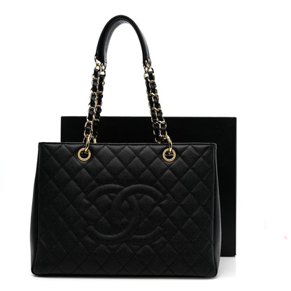Chanel Caviar Quilted Grand Shopping Tote GST Black 13 of 13