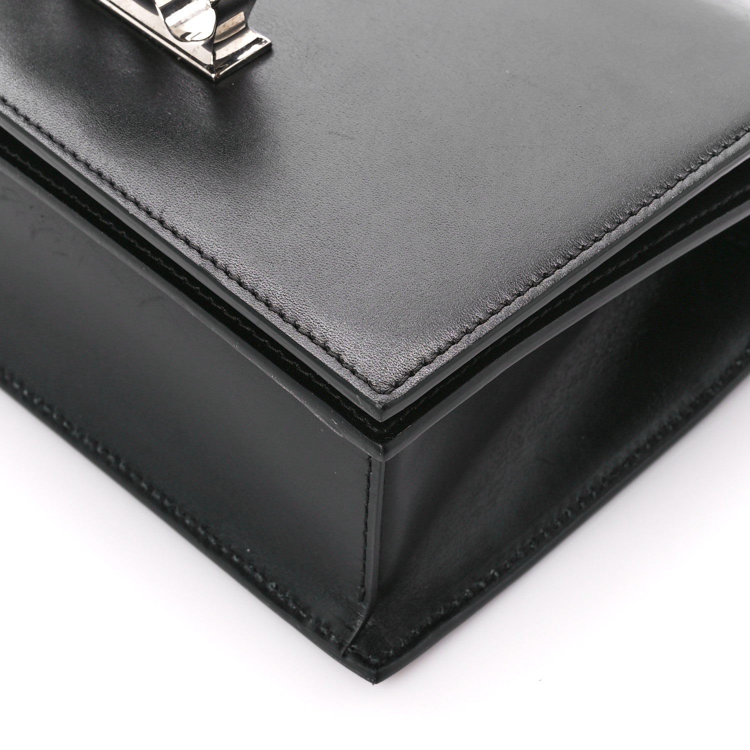 Alexander McQueen Calfskin Knuckle Shoulder Bag Black 12 of 14