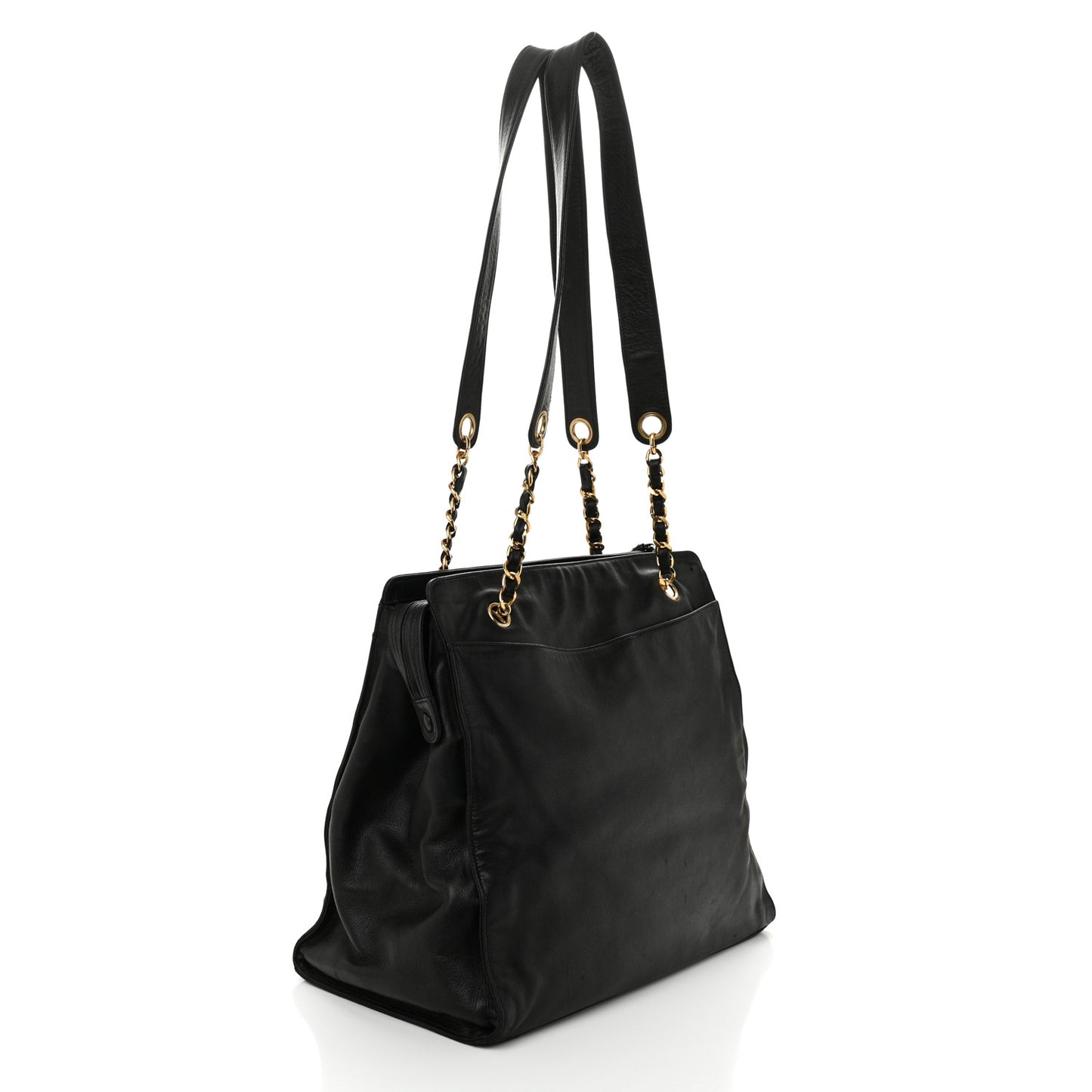 Lambskin CC Shoulder Bag Black