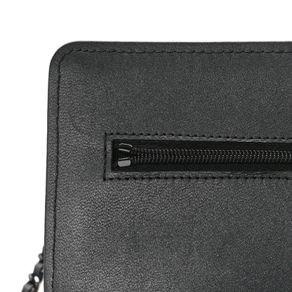 Chanel Lambskin Quilted Wallet On Chain WOC So Black 14 of 15