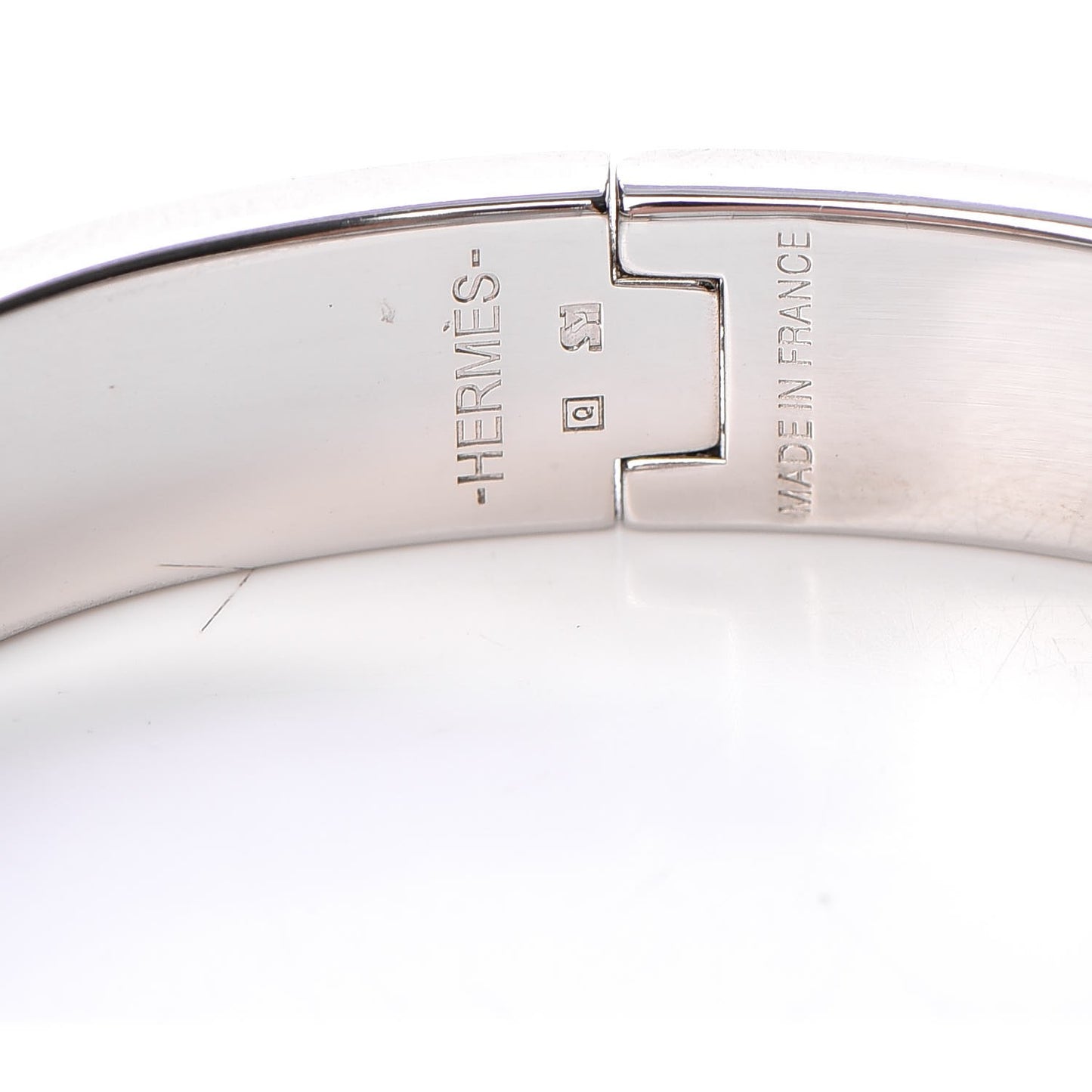Enamel Narrow Clic Clac H Bracelet PM Bleu Atoll