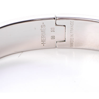 Hermes Enamel Narrow Clic Clac H Bracelet PM Bleu Atoll 4 of 5