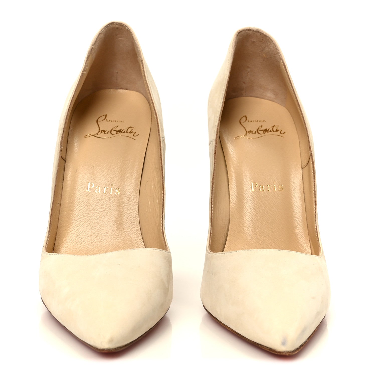 Christian Louboutin Suede So Kate 120 Pumps 37 Off White 1849502