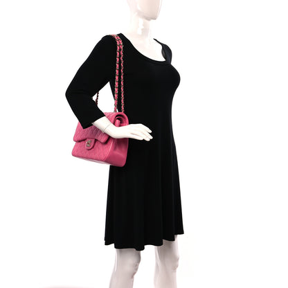 Chanel Caviar Quilted Jumbo Double Flap Pink 2 of 10