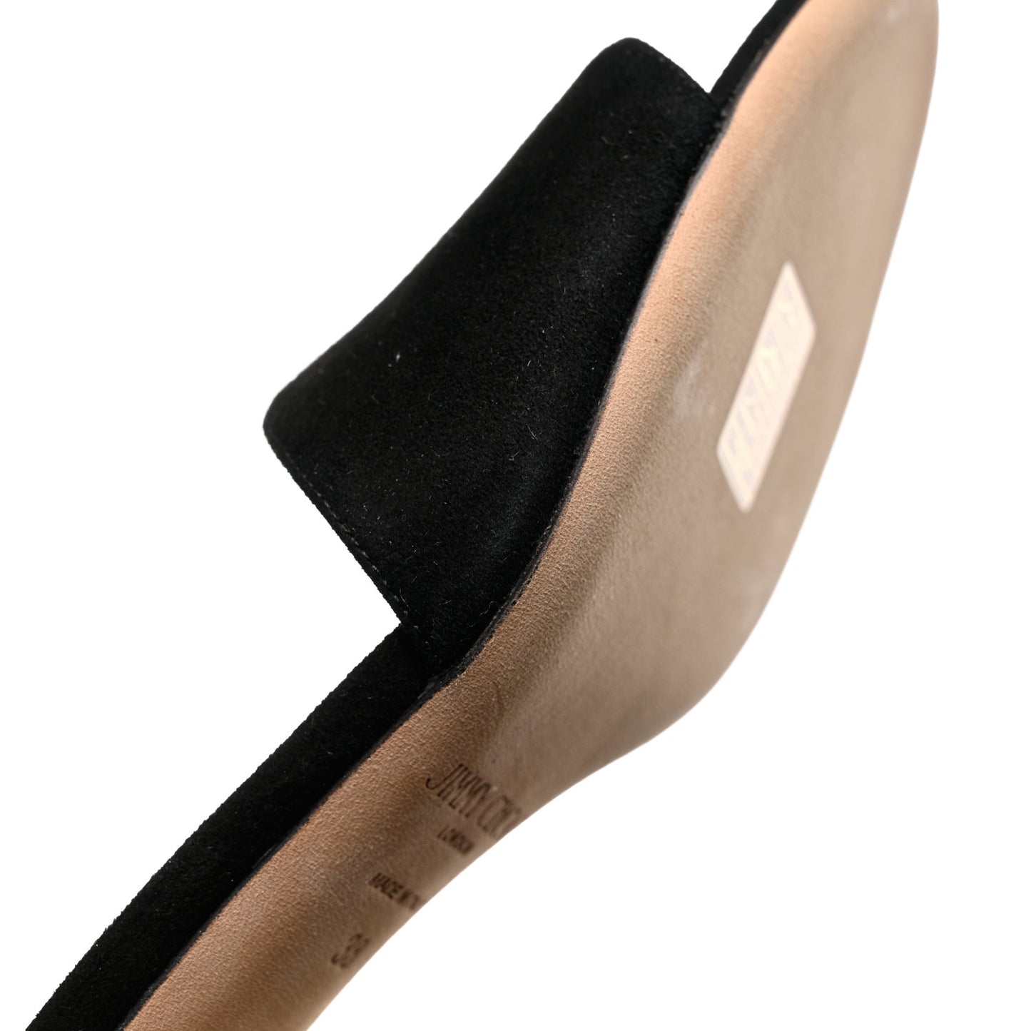 Suede Joni Slide Sandals 38 Black