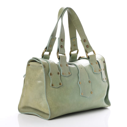 Mulberry Calfskin Roxanne Satchel Green 3 of 12