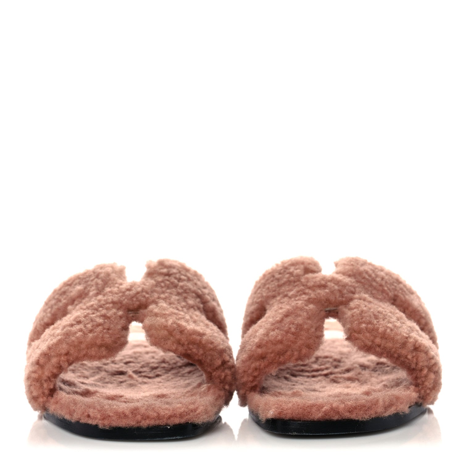 Hermes Woolskin Oran Sandals 40 Rose Aube 2 of 7