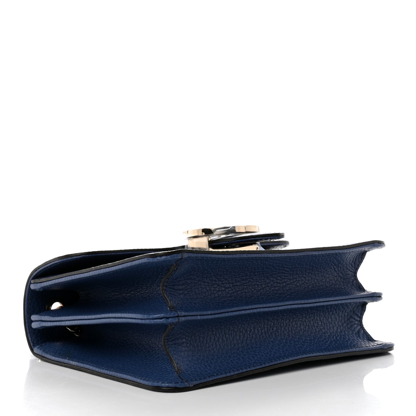 Dollar Calfskin Small Interlocking G Shoulder Bag Caspian