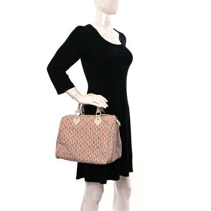 Louis Vuitton Mini Lin Croisette Speedy 30 Rouge 2 of 10