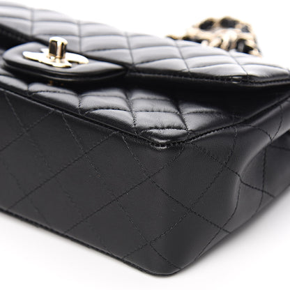 Chanel Lambskin Quilted Mini Rectangular Flap Black 9 of 11
