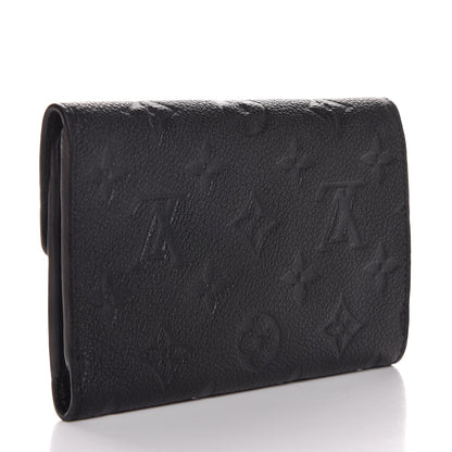 Louis Vuitton Empreinte Compact Curieuse Wallet Black 3 of 8