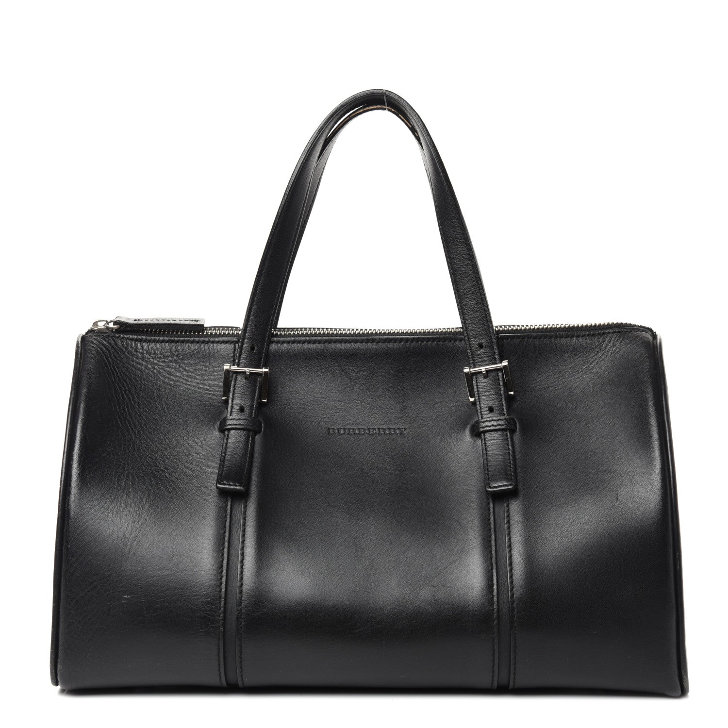 Burberry Calfskin Bowling Bag Black 1 of 9