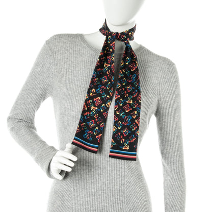 Louis Vuitton Silk Monogram Rainbow Bandeau Black 2 of 4