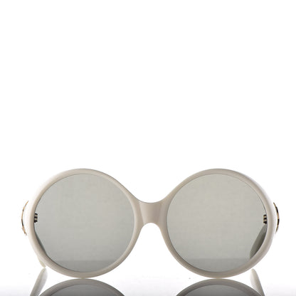 Saint Laurent Round SL M1 Sunglasses Ivory 2 of 9
