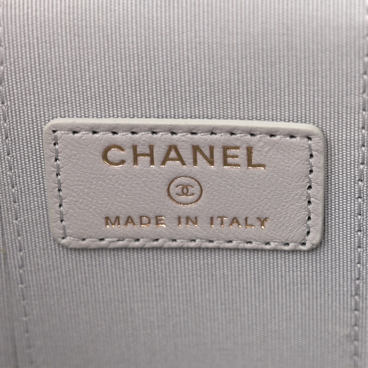 Chanel Lambskin Quilted Top Handle Mini Vanity Case With Chain Grey 6 of 14