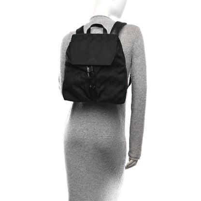 Gucci Nylon Monogram Backpack Black 2 of 10