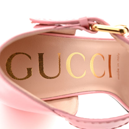 Gucci Vernice Crystal Horsebit Cross Strap 95mm Sandals 36 Wild Rose 7 of 13