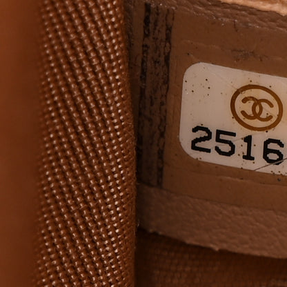 Chanel Caviar Chevron Quilted Medium Boy Flap Brown 7 of 11