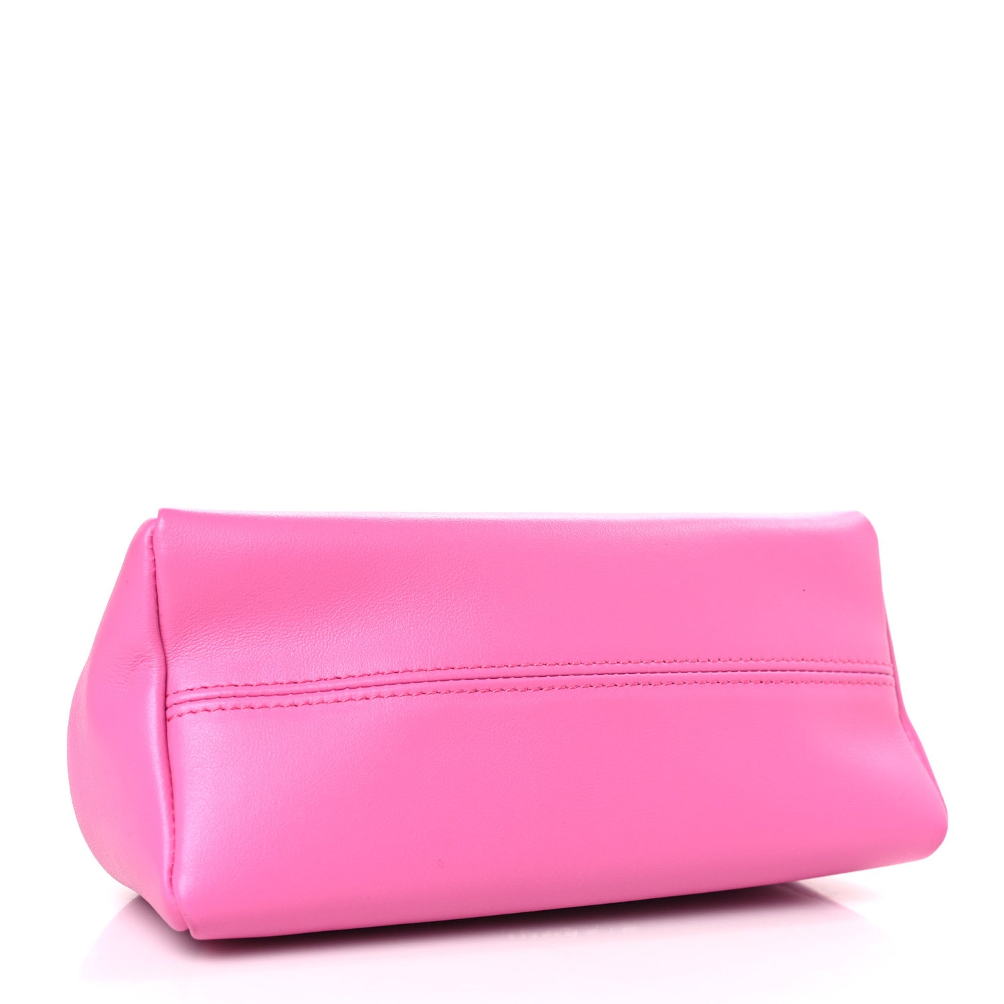 Nappa Serpentine Clutch With Strap Pink