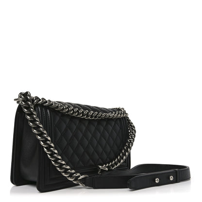 Chanel Caviar Quilted Medium Boy Flap Black 3 of 10