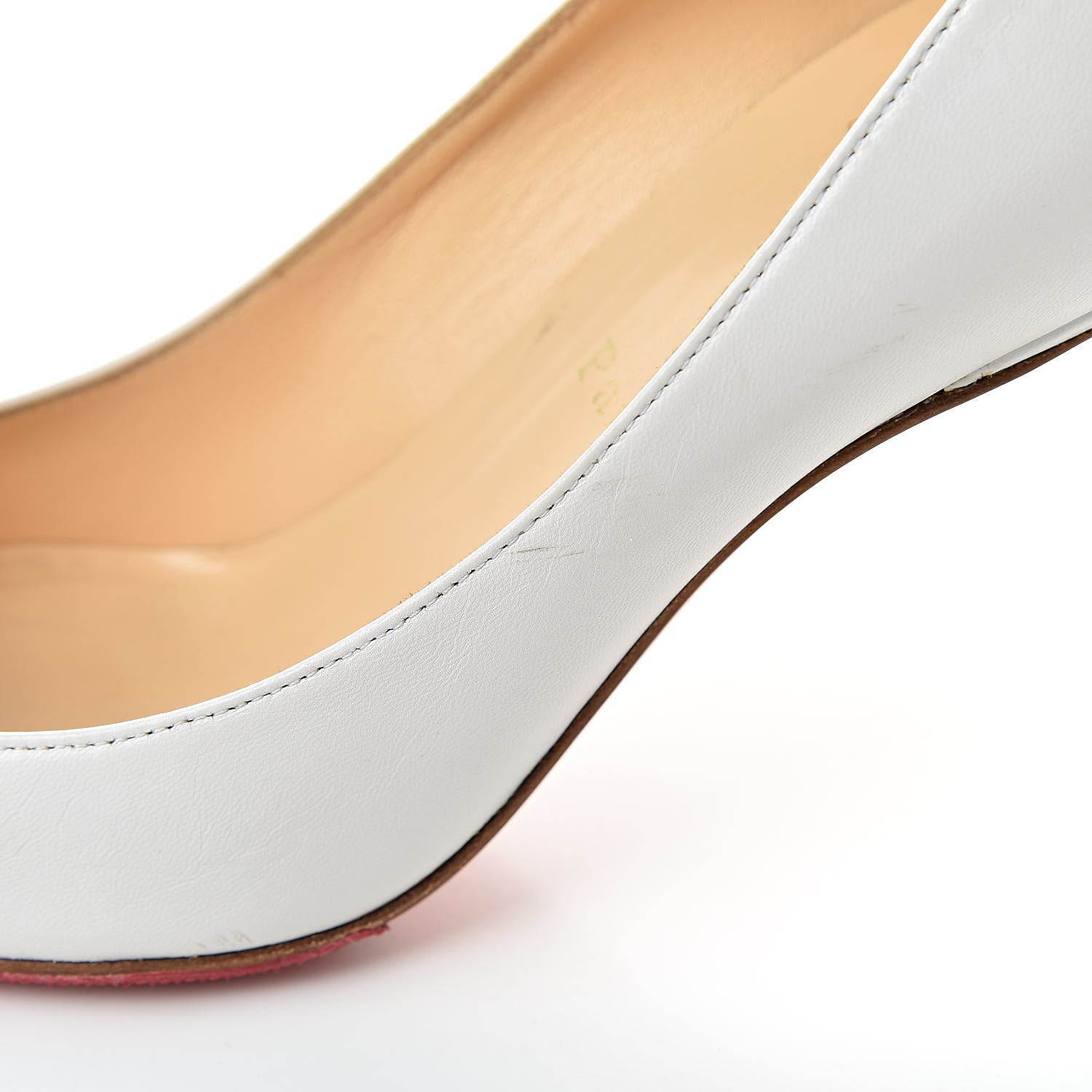 Christian Louboutin Kid Decollete 554 85 Pumps 37 White 19 of 23