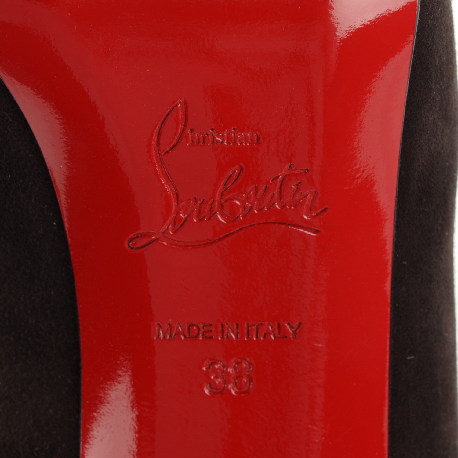 Christian Louboutin Suede Treopli 120 Booties 38 Moka 6 of 8