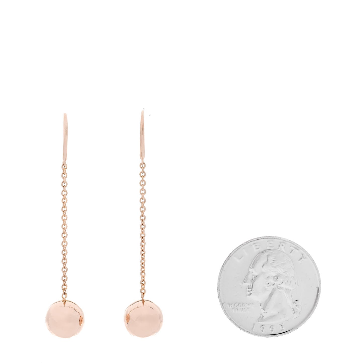 18K Rose Gold 10mm HardWear Ball Hook Drop Earrings
