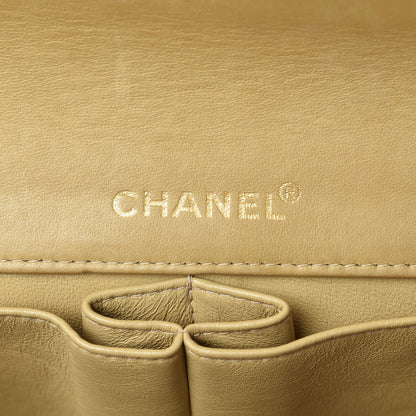 Chanel Patent East West Chocolate Bar Flap Beige 6 of 19