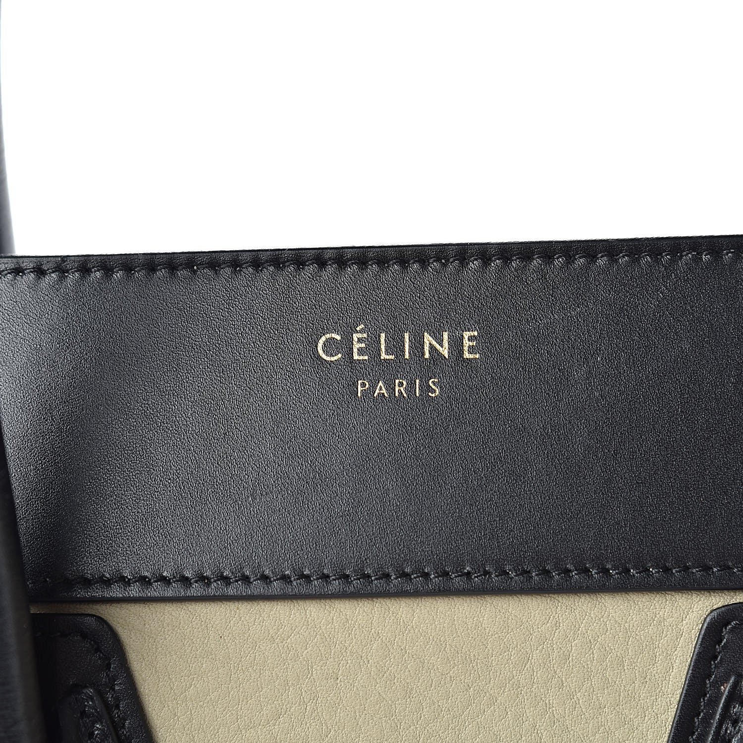 Celine Elephant Calfskin Mini Tri-Color Luggage Beige 6 of 18