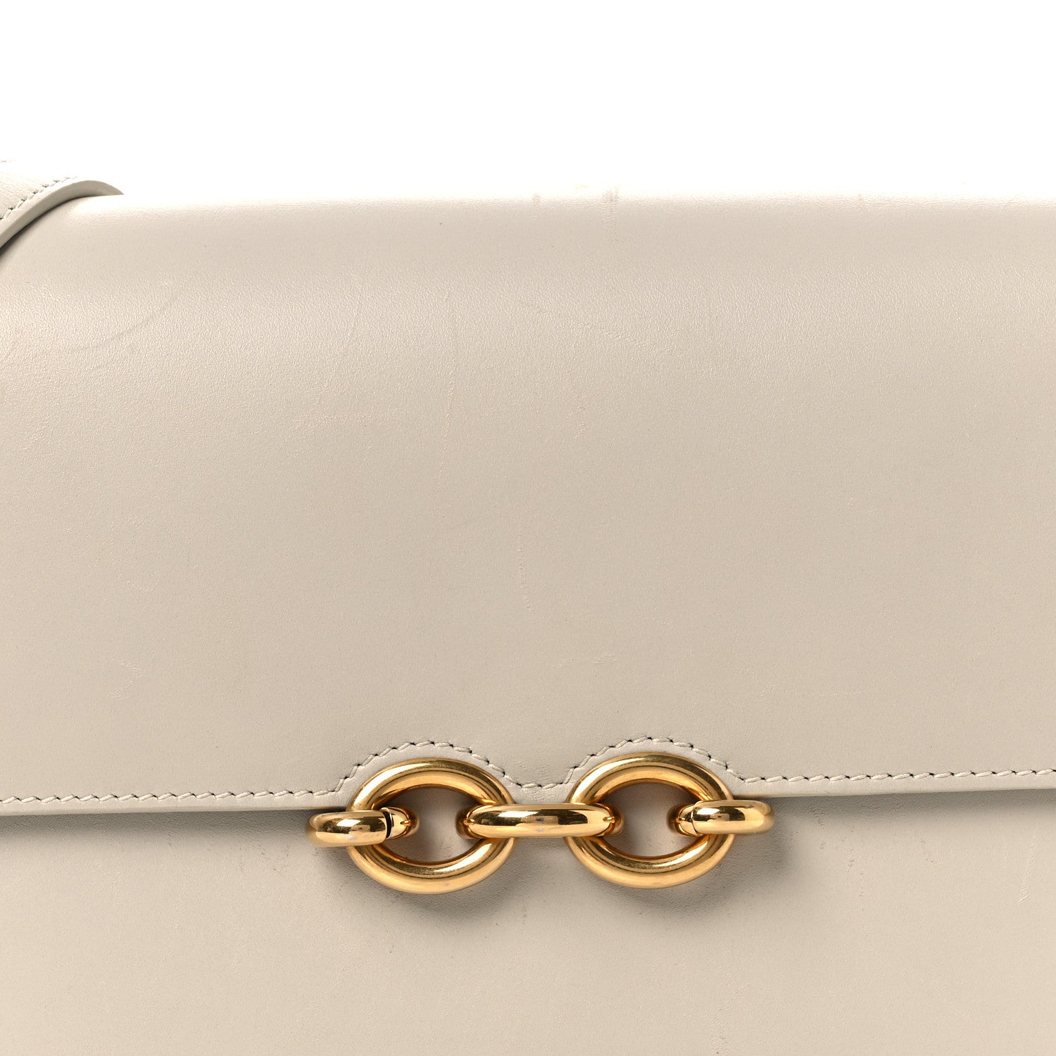 Saint Laurent Smooth Calfskin Le Maillon Satchel Crema Soft 8 of 14