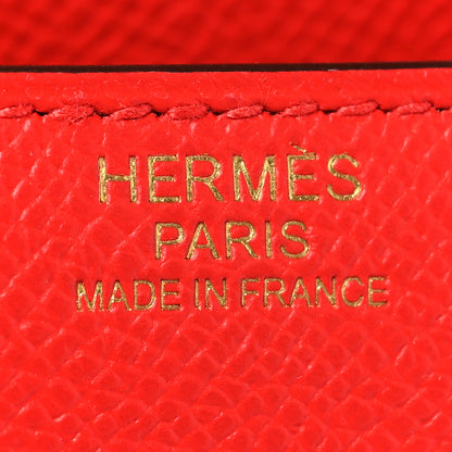 Hermes Epsom Constance 24 Rouge Casaque 6 of 11